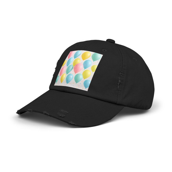 Whimsical Balloon Bash - Unisex Distressed Cap