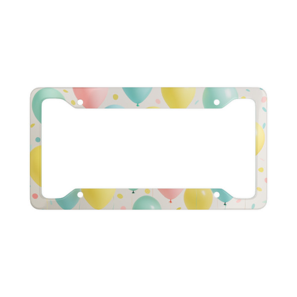 Whimsical Balloon Bash - License Plate Frame