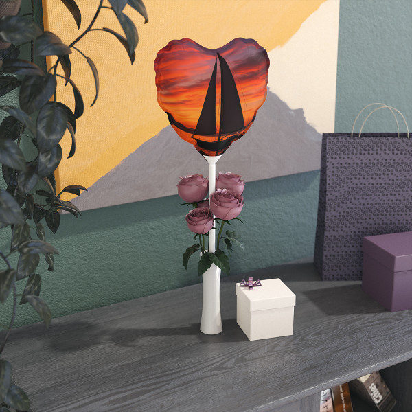 Sailing into Sunset - Balloons (Round and Heart-shaped), 6"