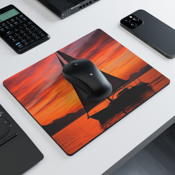 Sailing into Sunset - Rectangular Mouse Pad