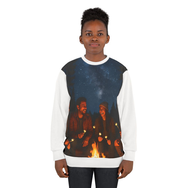 Whimsical Campfire Nights - Unisex Sweatshirt (AOP) Whimsical Campfire Nights - Unisex Sweatshirt (AOP)
