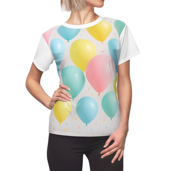 Whimsical Balloon Bash - Women's Cut & Sew Tee (AOP)