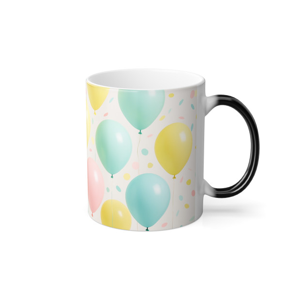 Whimsical Balloon Bash - Color Morphing Mug, 11oz