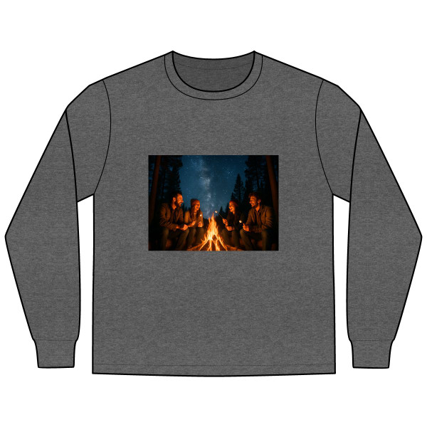 Whimsical Campfire Nights - Men's Long Sleeve Tee Whimsical Campfire Nights - Men's Long Sleeve Tee