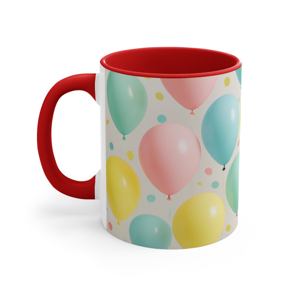 Whimsical Balloon Bash - Colorful Accent Mugs, 11oz