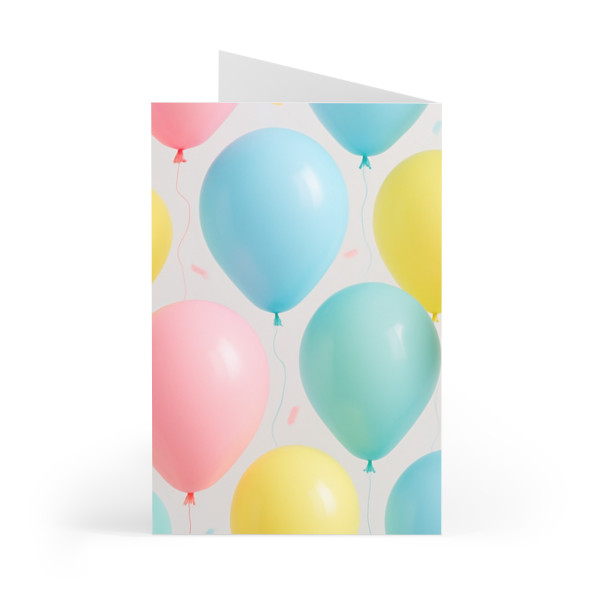 Whimsical Balloon Bash - Greeting Cards (7 pcs)
