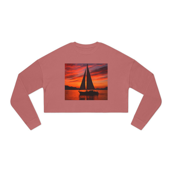 Sailing into Sunset - Women's Cropped Sweatshirt Sailing into Sunset - Women's Cropped Sweatshirt