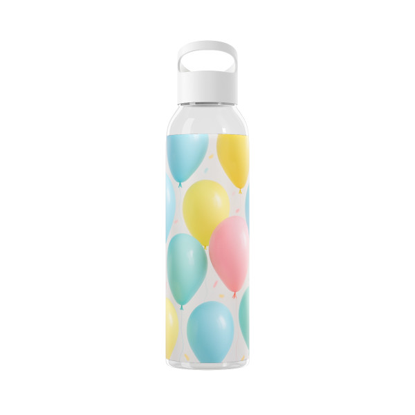Whimsical Balloon Bash - Sky Water Bottle