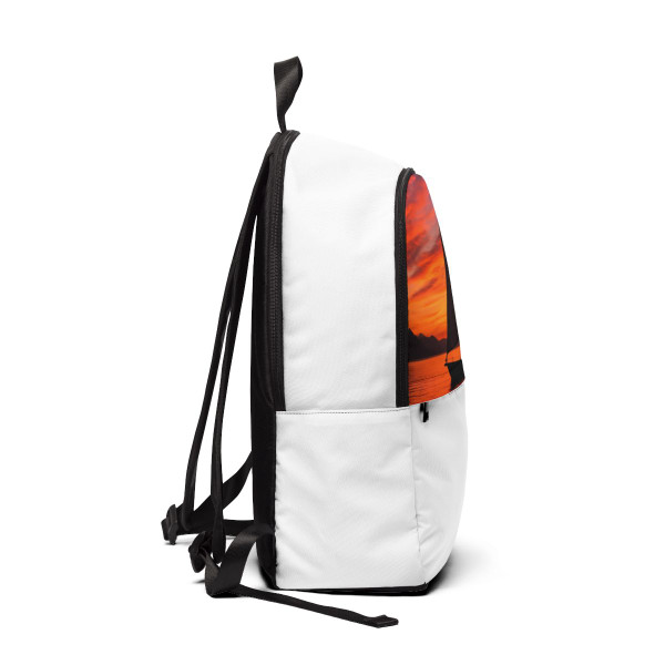 Sailing into Sunset - Unisex Fabric Backpack Sailing into Sunset - Unisex Fabric Backpack