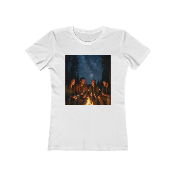 Whimsical Campfire Nights - The Boyfriend Tee for Women Whimsical Campfire Nights - The Boyfriend Tee for Women