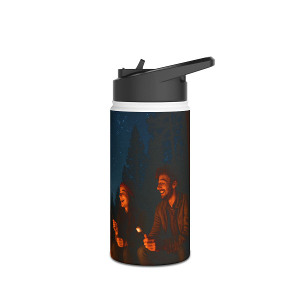 Whimsical Campfire Nights - Stainless Steel Water Bottle, Standard Lid
