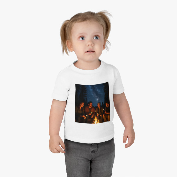 Whimsical Campfire Nights - Infant Cotton Jersey Tee Whimsical Campfire Nights - Infant Cotton Jersey Tee