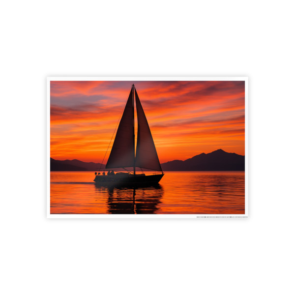 Sailing into Sunset - Gloss Posters
