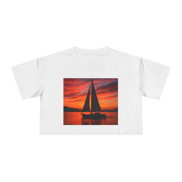 Sailing into Sunset - Women's Crop Tee