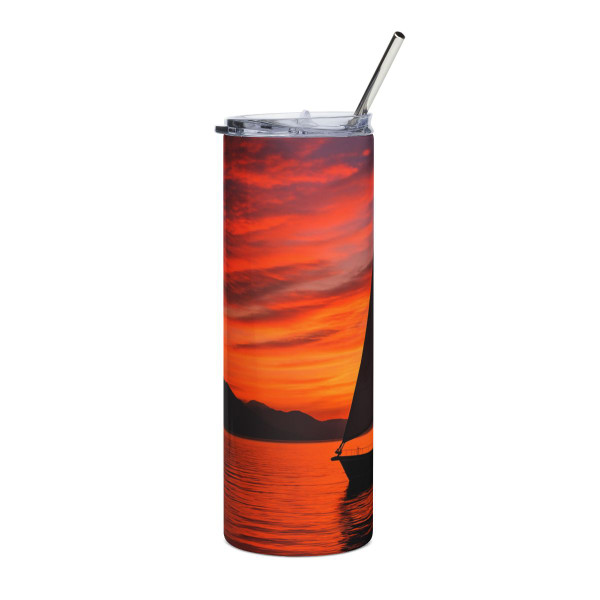 Sailing into Sunset - Stainless Steel Tumbler, 20oz