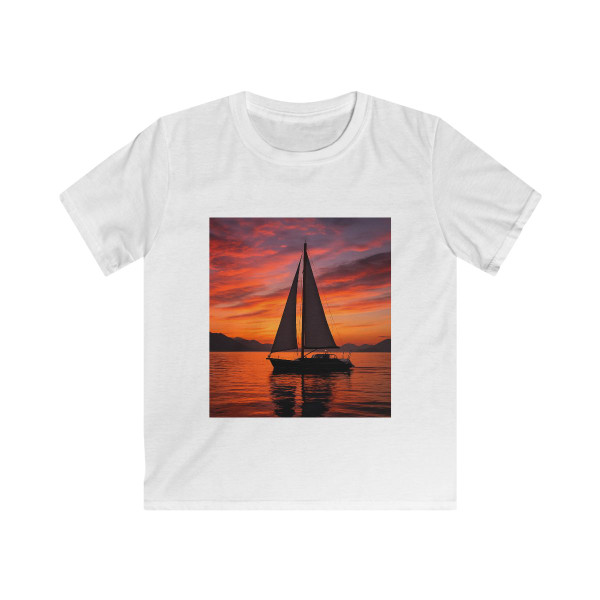 Sailing into Sunset - Kids Softstyle Tee