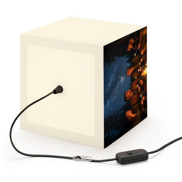 Whimsical Campfire Nights - Light Cube Lamp