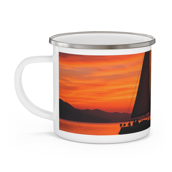 Sailing into Sunset - Enamel Camping Mug