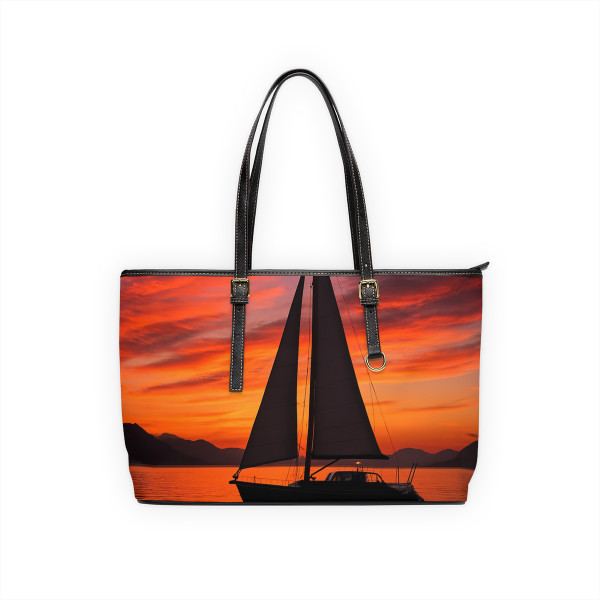 Sailing into Sunset - PU Leather Shoulder Bag Sailing into Sunset - PU Leather Shoulder Bag