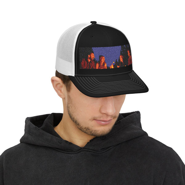 Whimsical Campfire Nights - Snapback Trucker Cap (Embroidery) Whimsical Campfire Nights - Snapback Trucker Cap (Embroidery)