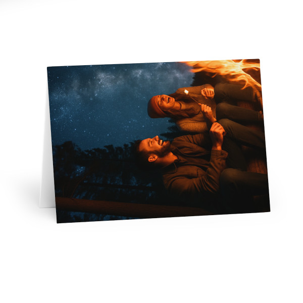 Whimsical Campfire Nights - Greeting Cards (5 Pack)