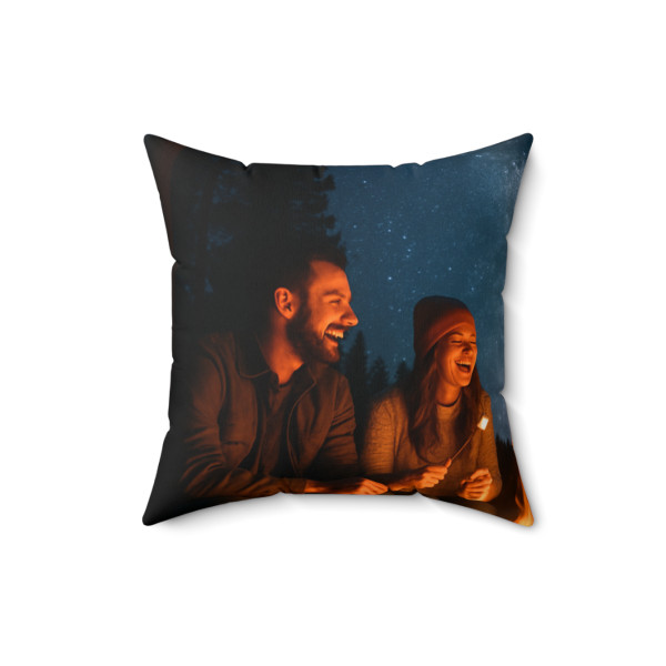 Whimsical Campfire Nights - Spun Polyester Square Pillow