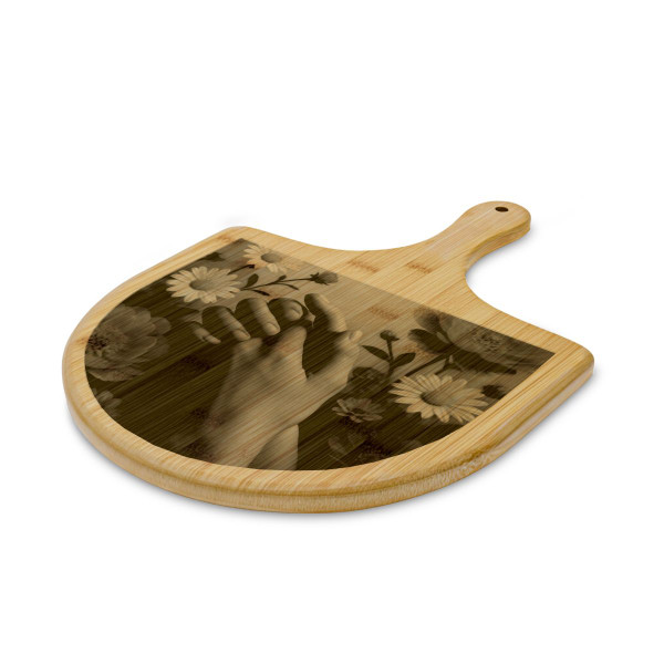 Heartfelt Connections - Bamboo Pizza Board (Engraving)