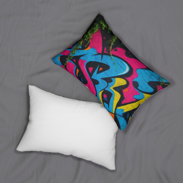 Urban Jungle Vibes - Spun Polyester Lumbar Pillow