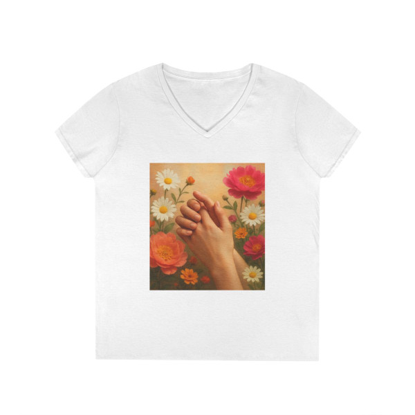 Heartfelt Connections - Ladies' V-Neck T-Shirt