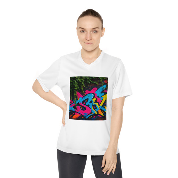 Urban Jungle Vibes - Women's Performance V-Neck T-Shirt Urban Jungle Vibes - Women's Performance V-Neck T-Shirt