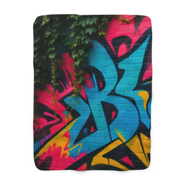 Urban Jungle Vibes - Sherpa Fleece Blanket