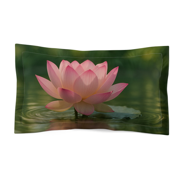 Tranquil Lotus - Microfiber Pillow Sham