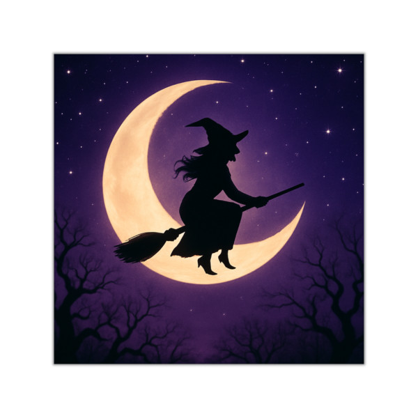Witching Hour Magic - Square Vinyl Stickers