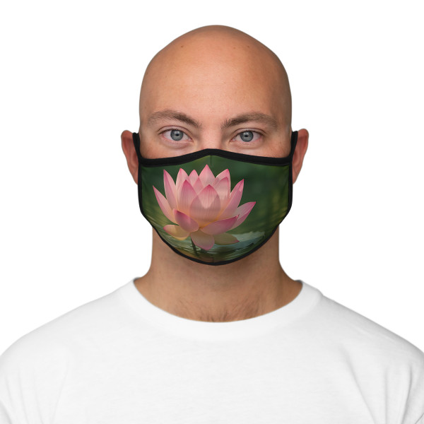 Tranquil Lotus - Fitted Polyester Face Mask