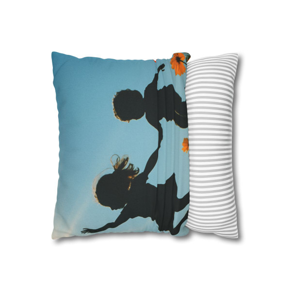 Chasing Sunbeams - Spun Polyester Square Pillowcase