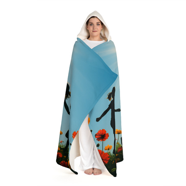 Chasing Sunbeams - Hooded Sherpa Fleece Blanket