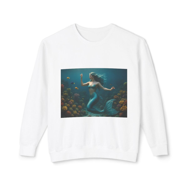 Mystical Ocean Dance - Unisex Lightweight Crewneck Sweatshirt