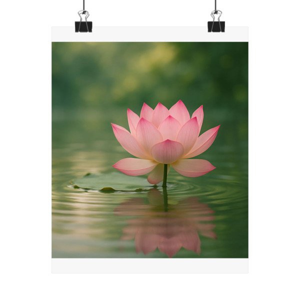 Tranquil Lotus - Matte Vertical Posters