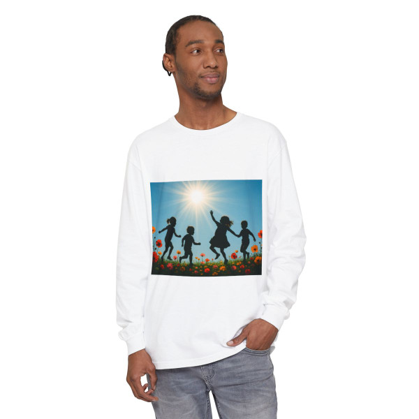 Chasing Sunbeams - Unisex Garment-dyed Long Sleeve T-Shirt