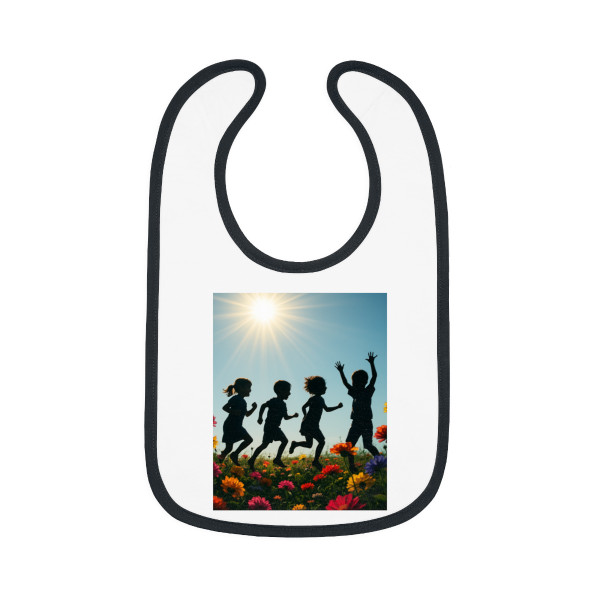 Chasing Sunbeams - Baby Contrast Trim Jersey Bib