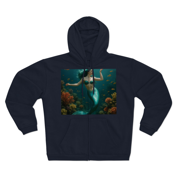 Mystical Ocean Dance - Unisex Hooded Zip Sweatshirt