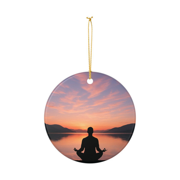 Serenity Within - Ceramic Decoration Ornament, (1pc)