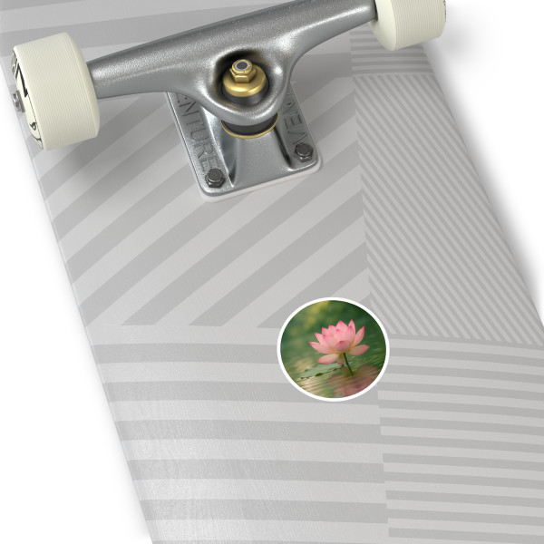 Tranquil Lotus - Round Stickers, Indoor\Outdoor