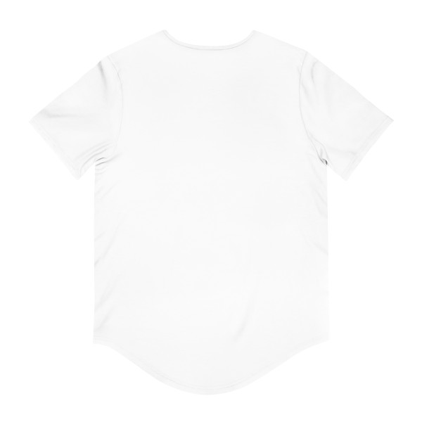 Tranquil Lotus - Men's Jersey Curved Hem Tee