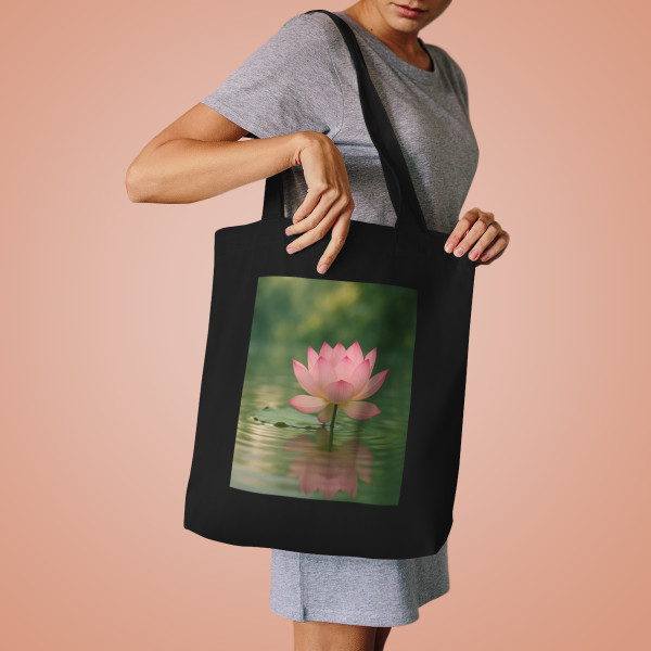 Tranquil Lotus - Cotton Tote Bag Tranquil Lotus - Cotton Tote Bag