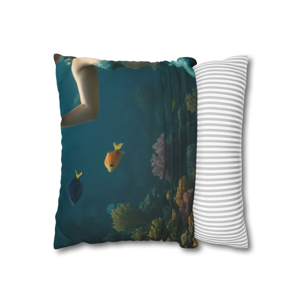Mystical Ocean Dance - Spun Polyester Square Pillowcase