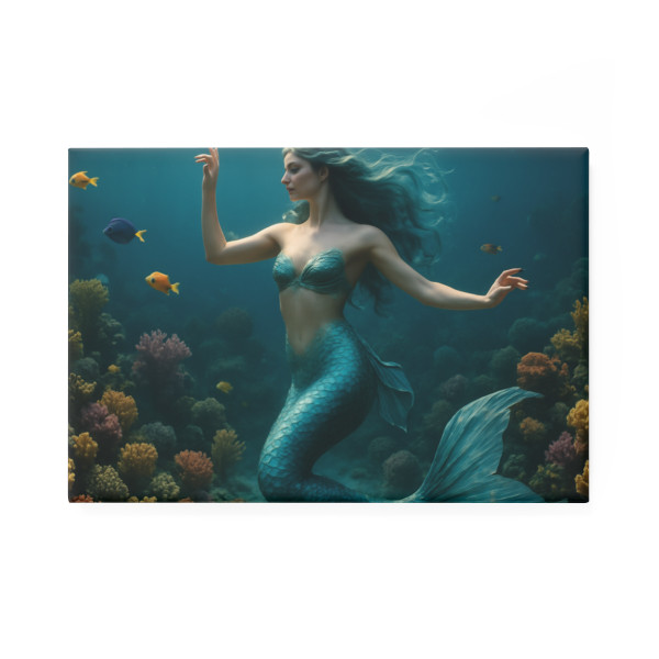 Mystical Ocean Dance - Button Magnet, Rectangle (1 & 10 pcs)