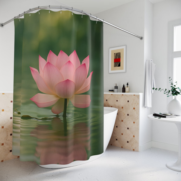 Tranquil Lotus - Shower Curtains
