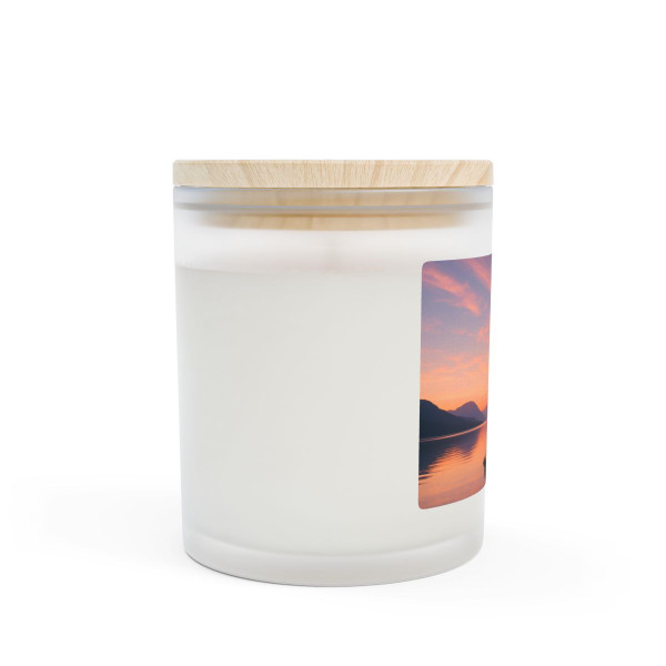 Serenity Within - Frosted Glass Candle, 11oz