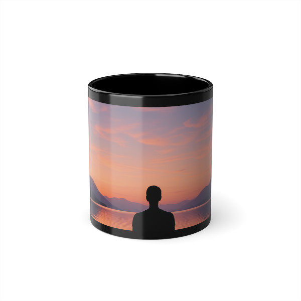 Serenity Within - Black Coffee Cup, 11oz